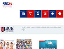 Tablet Screenshot of cccs.bue.edu.eg